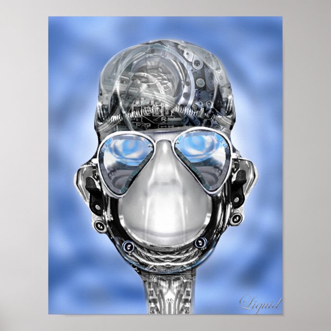 Bumper Cyborg Robot  Print (Front)