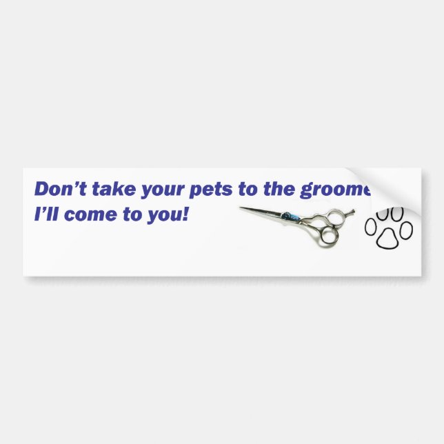 Bumper - Don't Take Your Pets... Sticker (Front)