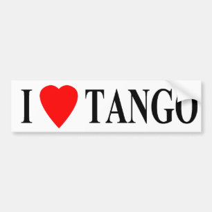 bumper i heart tango bumper sticker
