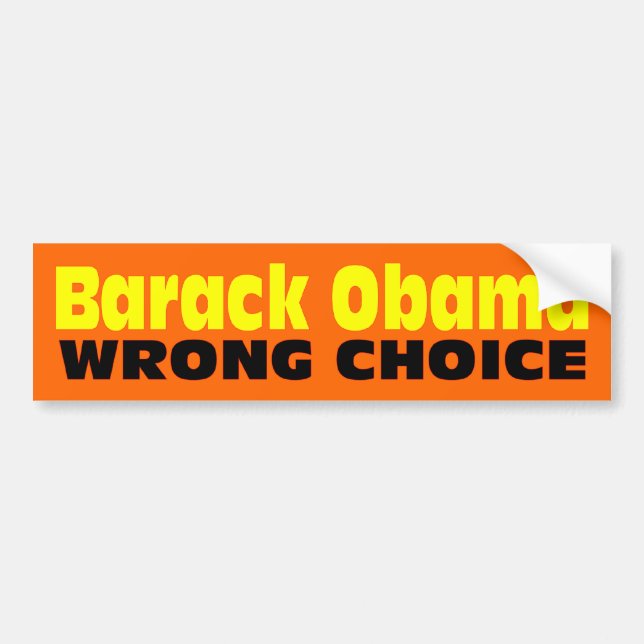 BUMPER_NOBAMA_106 BUMPER STICKER (Front)