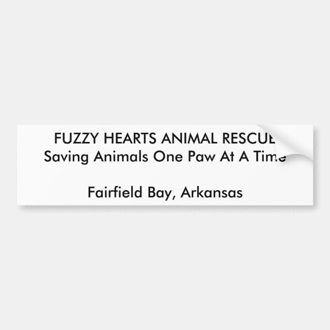 Bumper Sticker (Front)