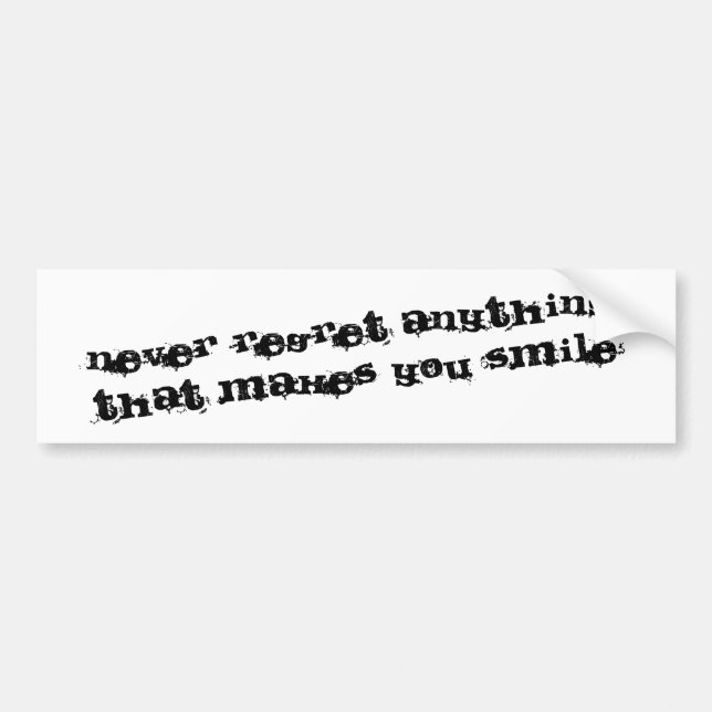 . BUMPER STICKER (Front)