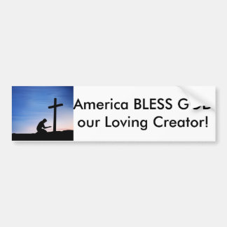 Bumper Sticker, America bless God our Creator Bumper Sticker