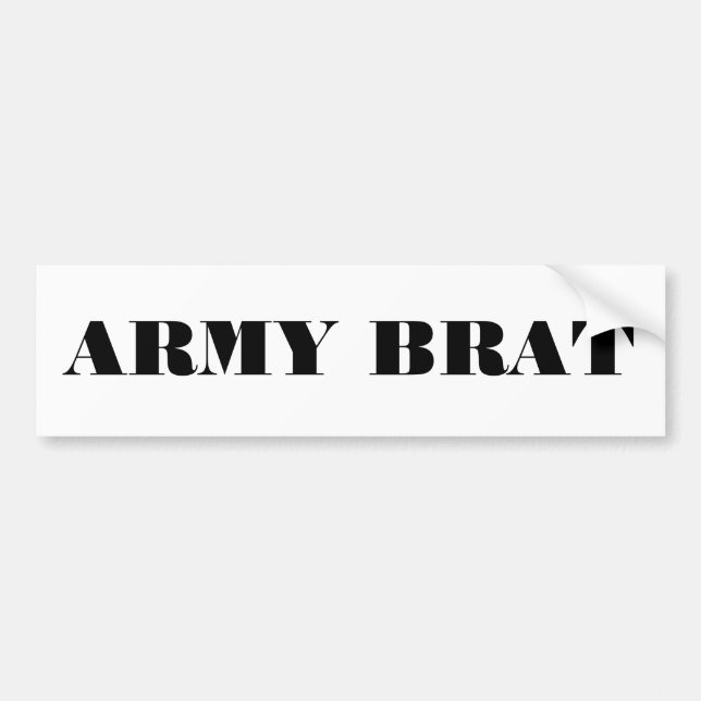 Bumper Sticker Army Brat (Front)