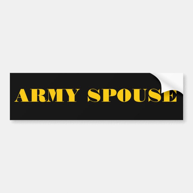 Bumper Sticker Army Spouse (Front)