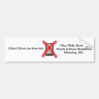 bumper sticker bookstores wheeling WV.