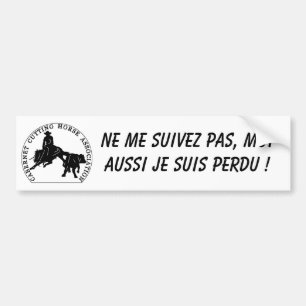 Bumper Sticker Cabernet CHA Blanc Bumper Noir