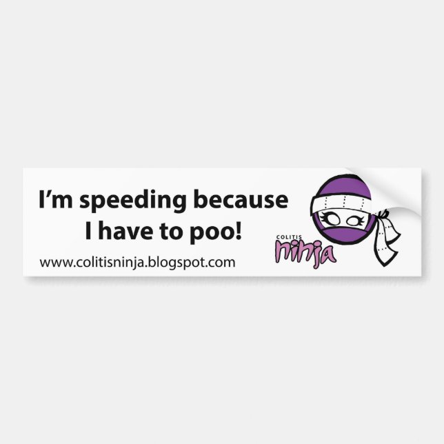 Bumper Sticker (Colitis & Crohn's) (Front)