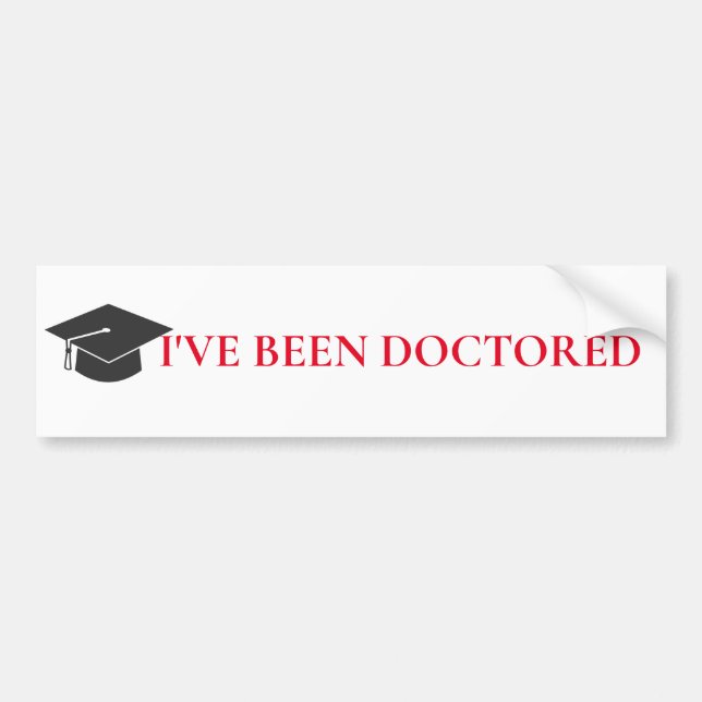 Bumper sticker Doctorat ou Doctorat (Devant)