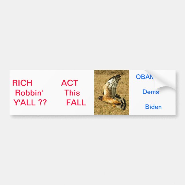 Bumper Sticker for Obama & 99.9 % of Americans (Front)