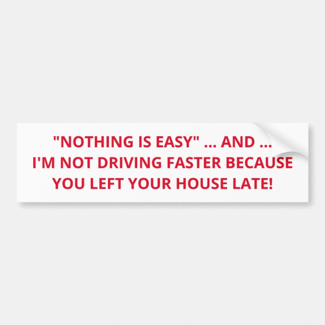 BUMPER STICKER FOR STUPID PEOPLE (Front)