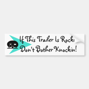 Bumper Sticker Fun Vintage Camper Expression