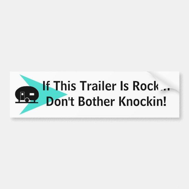 Bumper Sticker Fun Vintage Camper Expression (Front)