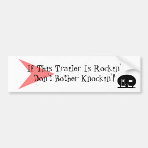 Bumper Sticker Fun Vintage Camper TT Humour