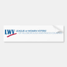 Bumper Sticker LWV of Hillsborough and Pasco 
