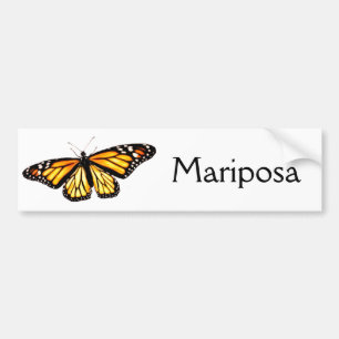 Bumper Sticker Mariposa Monarca