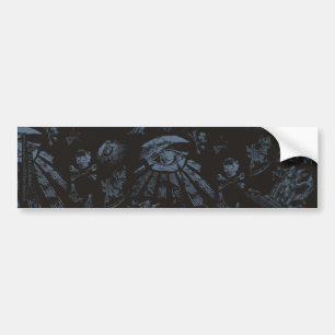 Bumper Sticker Masonic Fantasy Blue