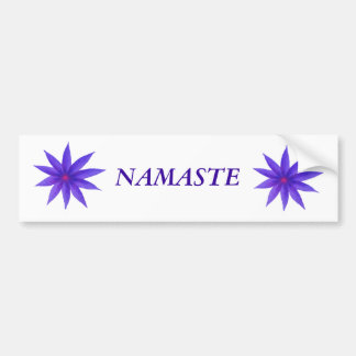 bumper sticker NAMASTE
