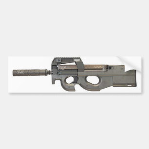 Bumper Sticker - P90 w/Silencer