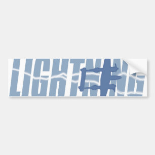 Bumper sticker: P-38 Lightning logo Sticker