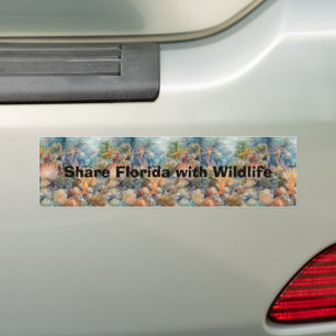 Bumper Sticker Partagez la Floride avec Wildlife S