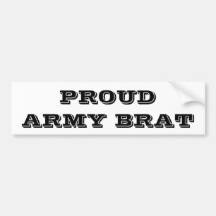 Bumper Sticker Proud Army Brat