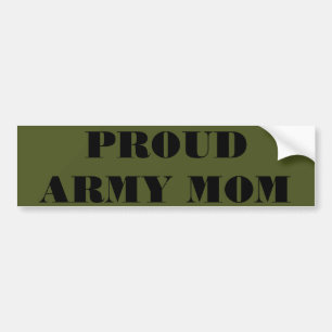Bumper Sticker Proud Army Mom