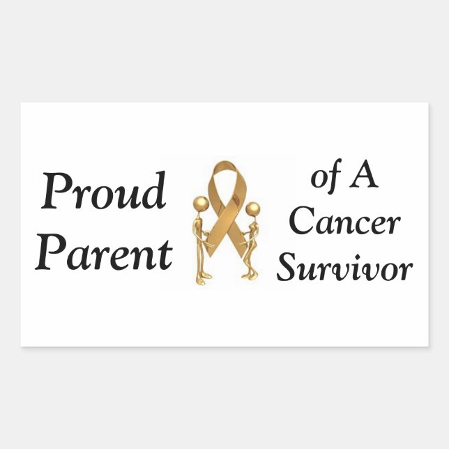 Bumper Sticker, Proud Parent, Survivor Sticker (Front)