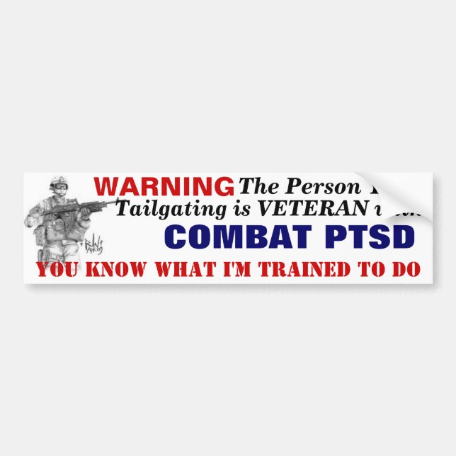 Bumper Sticker PTSD (Front)