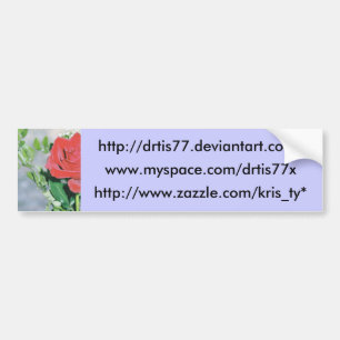 bumper sticker rose