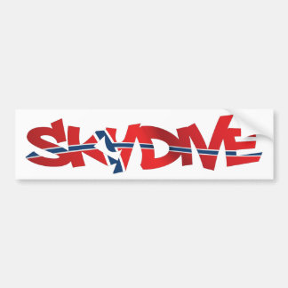 BUMPER STICKER SKYDIVE DANEMARK