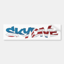 BUMPER STICKER SKYDIVE USA