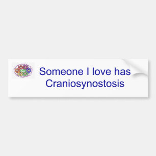 Bumper sticker Someone I love has Craniosynostosis