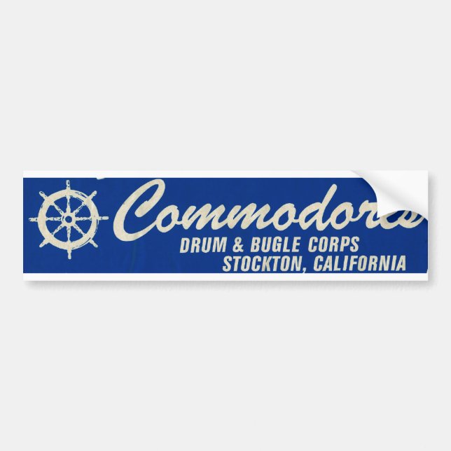 Bumper Sticker-Stockton Commodores Drum & Bugle Bumper Sticker (Front)