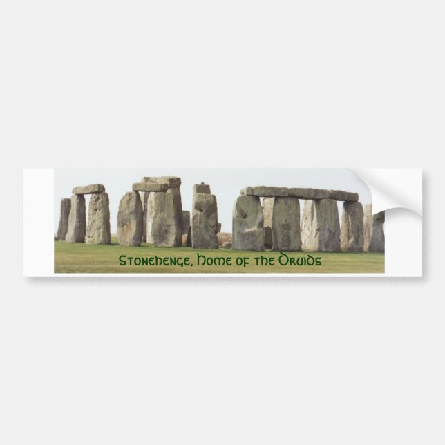 Bumper Sticker- Stonehenge, Home of the Druids Sticker (Front)