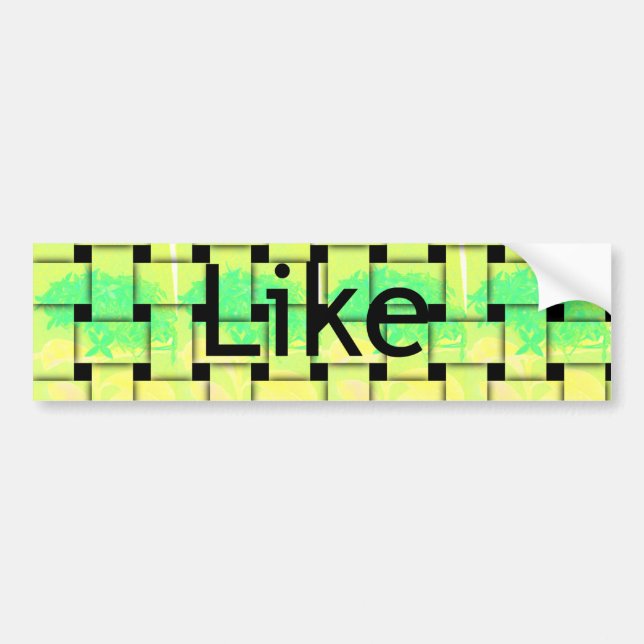 Bumper Sticker Template Car Bumper Sticker (Front)
