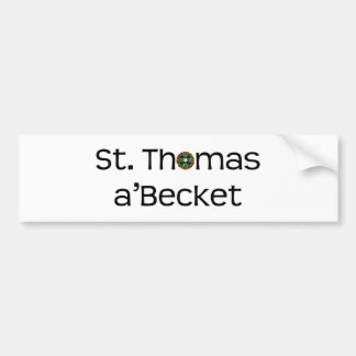 bumper sticker: text name with rose window sticker