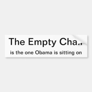 Bumper sticker - The Empty Chair