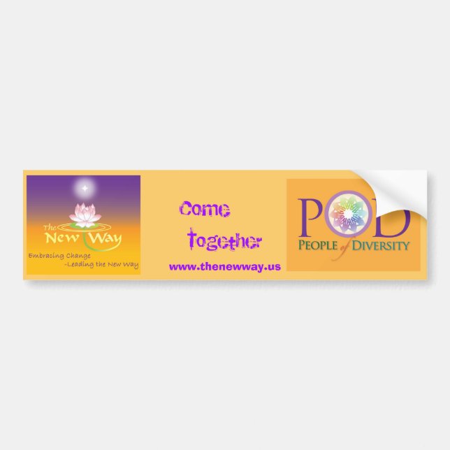 Bumper sticker- The New Way POD Bumper Sticker (Front)