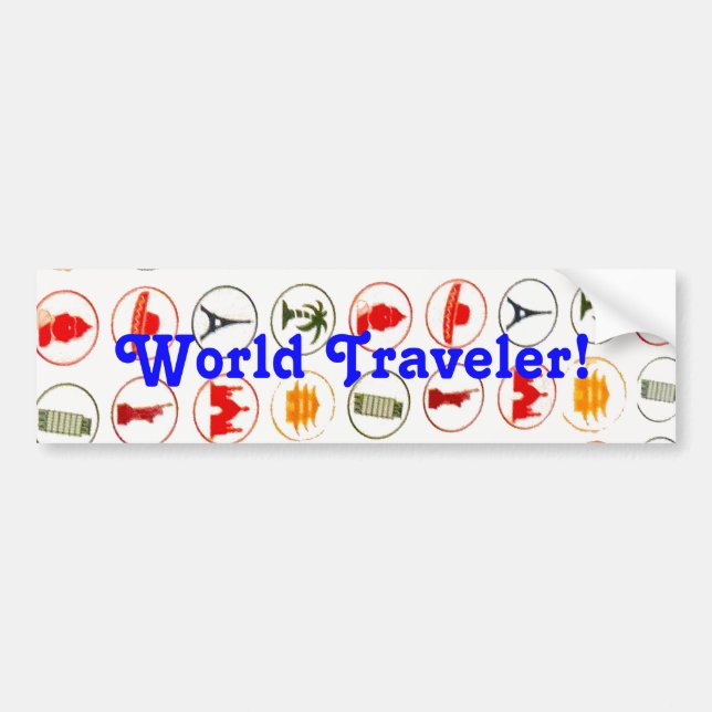 Bumper Sticker Traveller (Front)