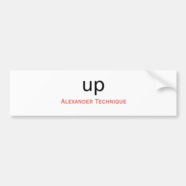 Bumper sticker - up (Front)