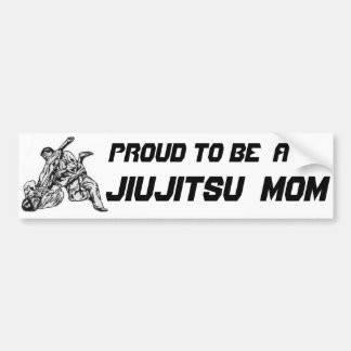 Bumper Sticker with Proud to be a jiujitsu mom