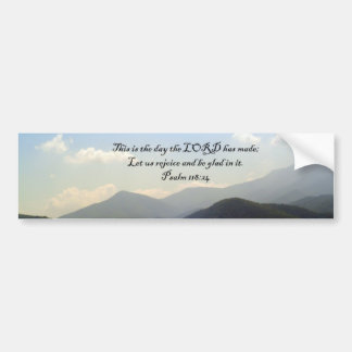 Bumper Stickers: Mountain Scenery with Psalm Sticker