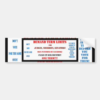 Bumper Stickers TERM LIMITS