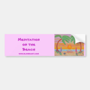 Bumpersticker - Meditation on the Beach Bumper Sticker