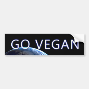 bumpersticker-VEGAN3 Bumper Sticker