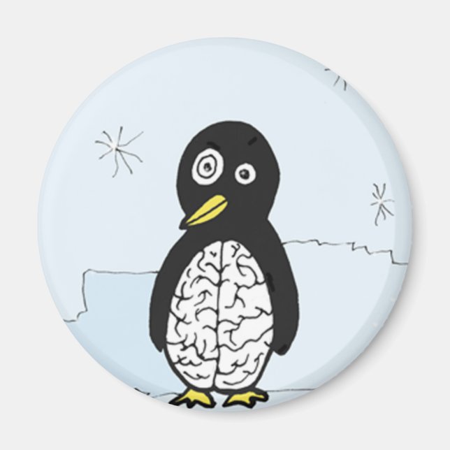 Bumpy Brains Penguin Magnet (Front)