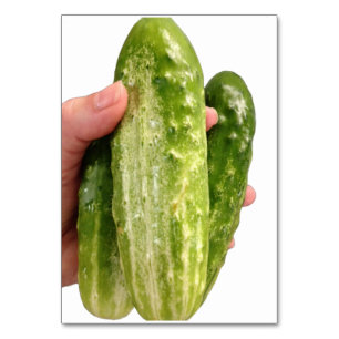 Bumpy Cucumbers, Adjective Reading Flashcards Table Number