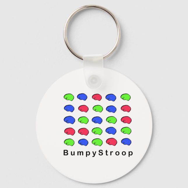 Bumpy Stroop Keychain (Front)