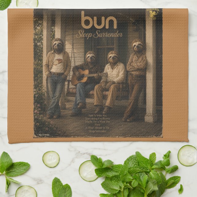 Bun Album: a Parody Kitchen Towel (Folded)